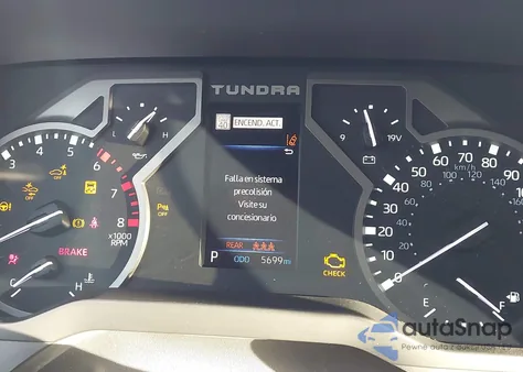 2025 Toyota Tundra Sr5 z USA, uszkodzony, nr VIN 5TFLA5DB4SX312674